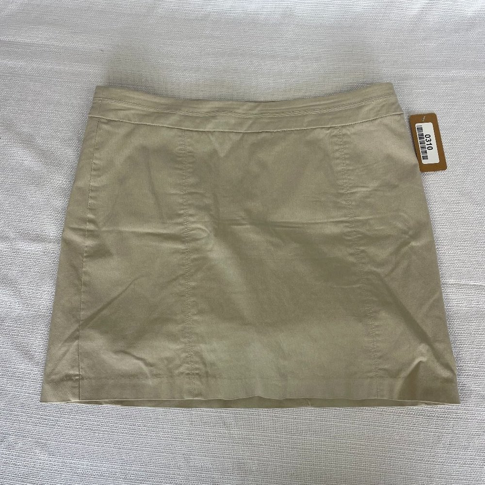 NWOT Prophecy Women's Size 14 Beige   17 inch Skort  #310